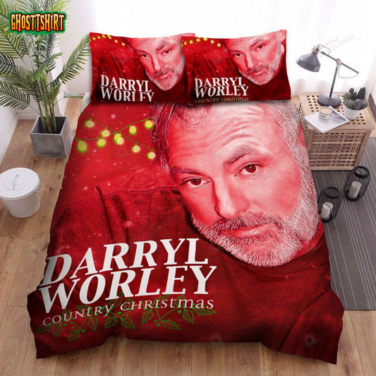 Darryl Worley Country Christmas Album Music Bed Sheets Spread Comforter Duvet Cover Bedding Set