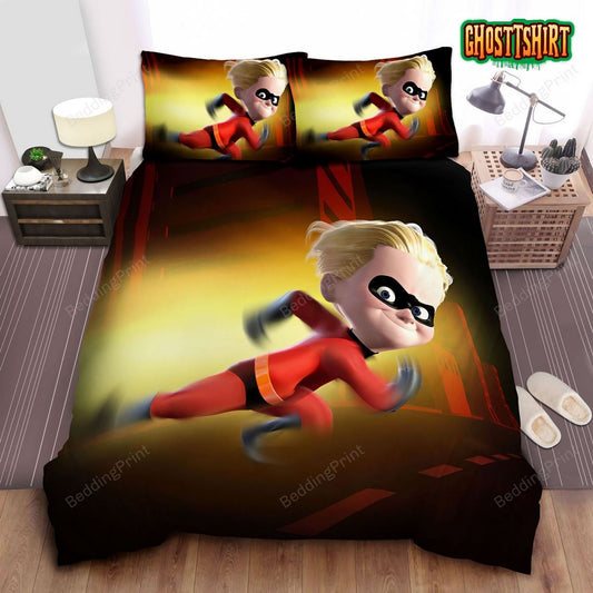 Dash Parr In The Incredibles Movie Poster Bed Sheets Duvet Cover Bedding Set