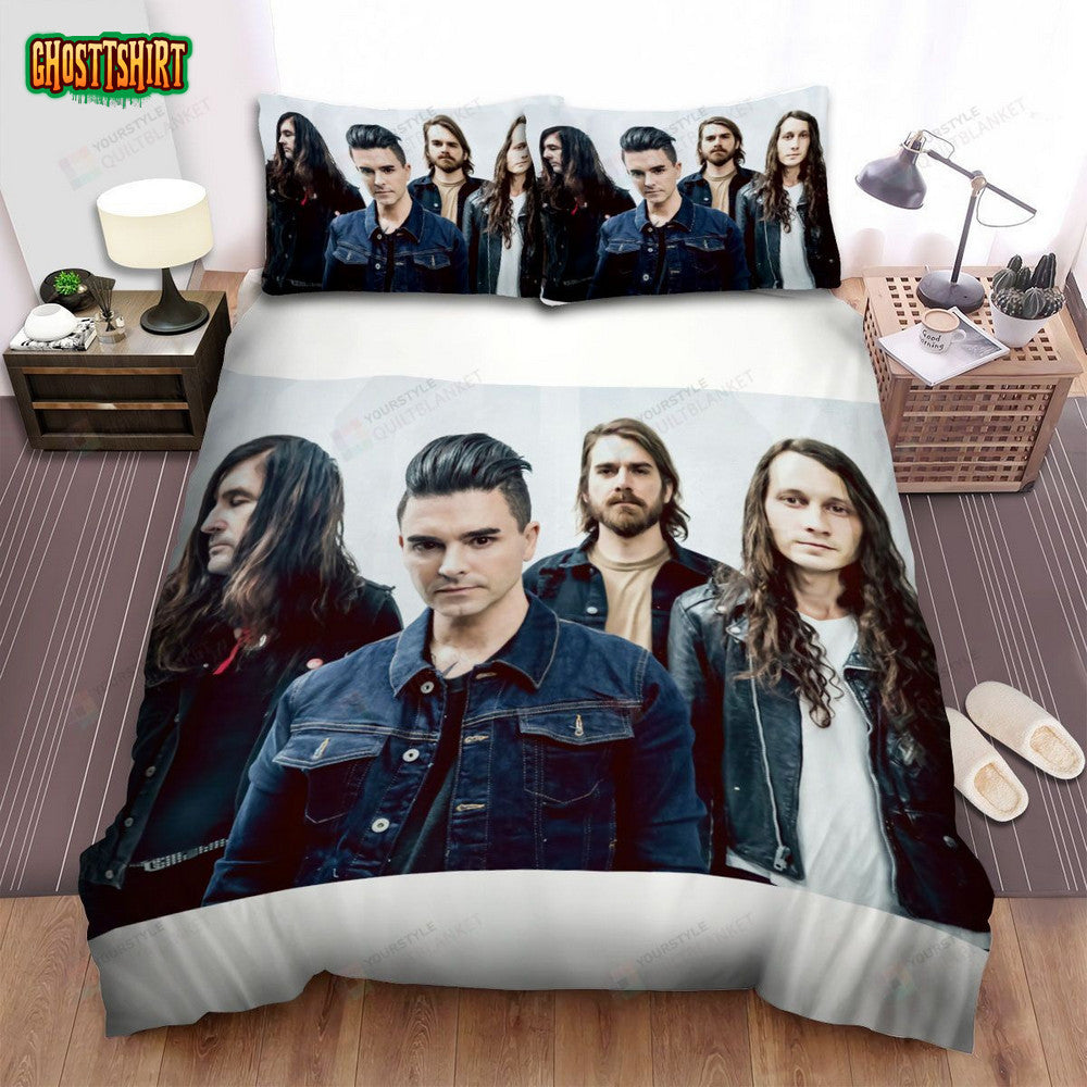 Dashboard Confessional Band Pose Bed Sheets Spread Comforter Duvet Cover Bedding Set