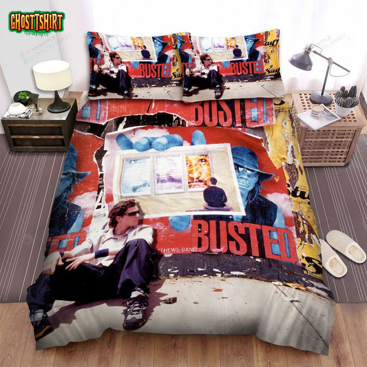 Dave Matthews Busted Album Cover Bed Sheets Spread Comforter Duvet Cover Bedding Set