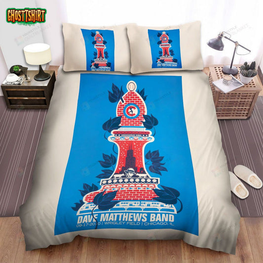 Dave Matthews Chicago Concert Poster Bed Sheets Spread Comforter Duvet Cover Bedding Set