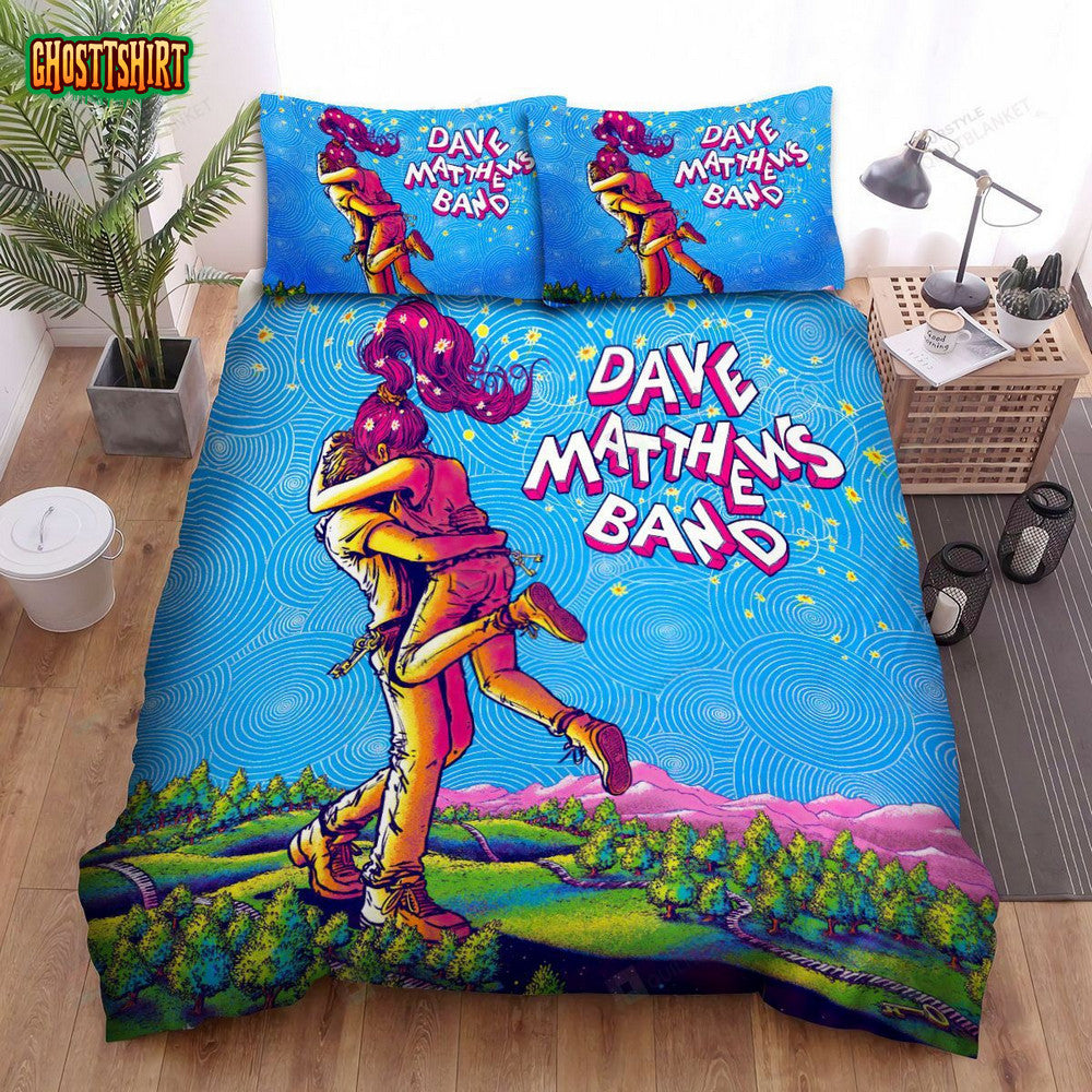 Dave Matthews Colorado Concert Poster Bed Sheets Spread Comforter Duvet Cover Bedding Set