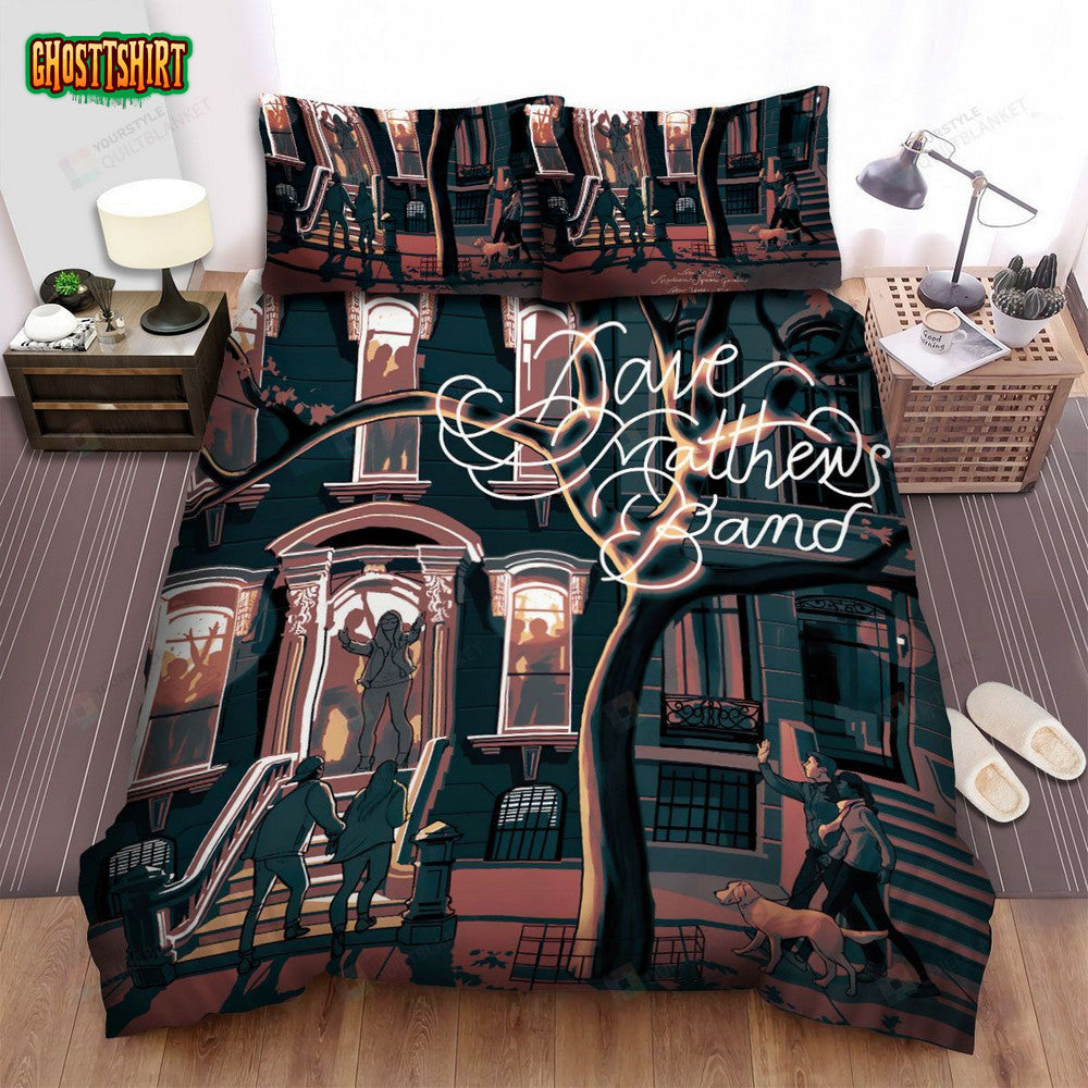 Dave Matthews New York Concert Poster Bed Sheets Spread Comforter Duvet Cover Bedding Set