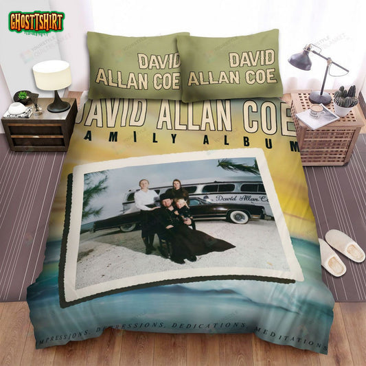 David Allan Coe Family Album Cover Bed Sheets Spread Comforter Duvet Cover Bedding Set