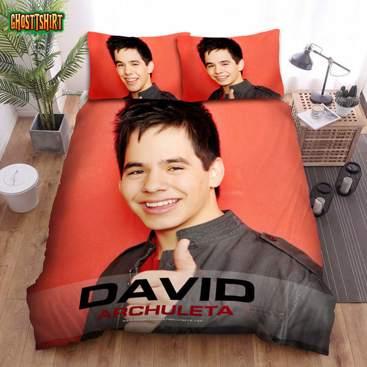 David Archuleta Poster 2 Bed Sheets Spread Comforter Duvet Cover Bedding Set
