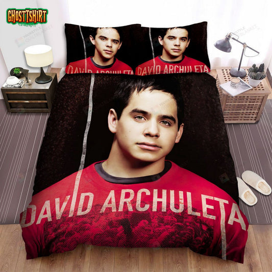 David Archuleta Poster 4 Bed Sheets Spread Comforter Duvet Cover Bedding Set