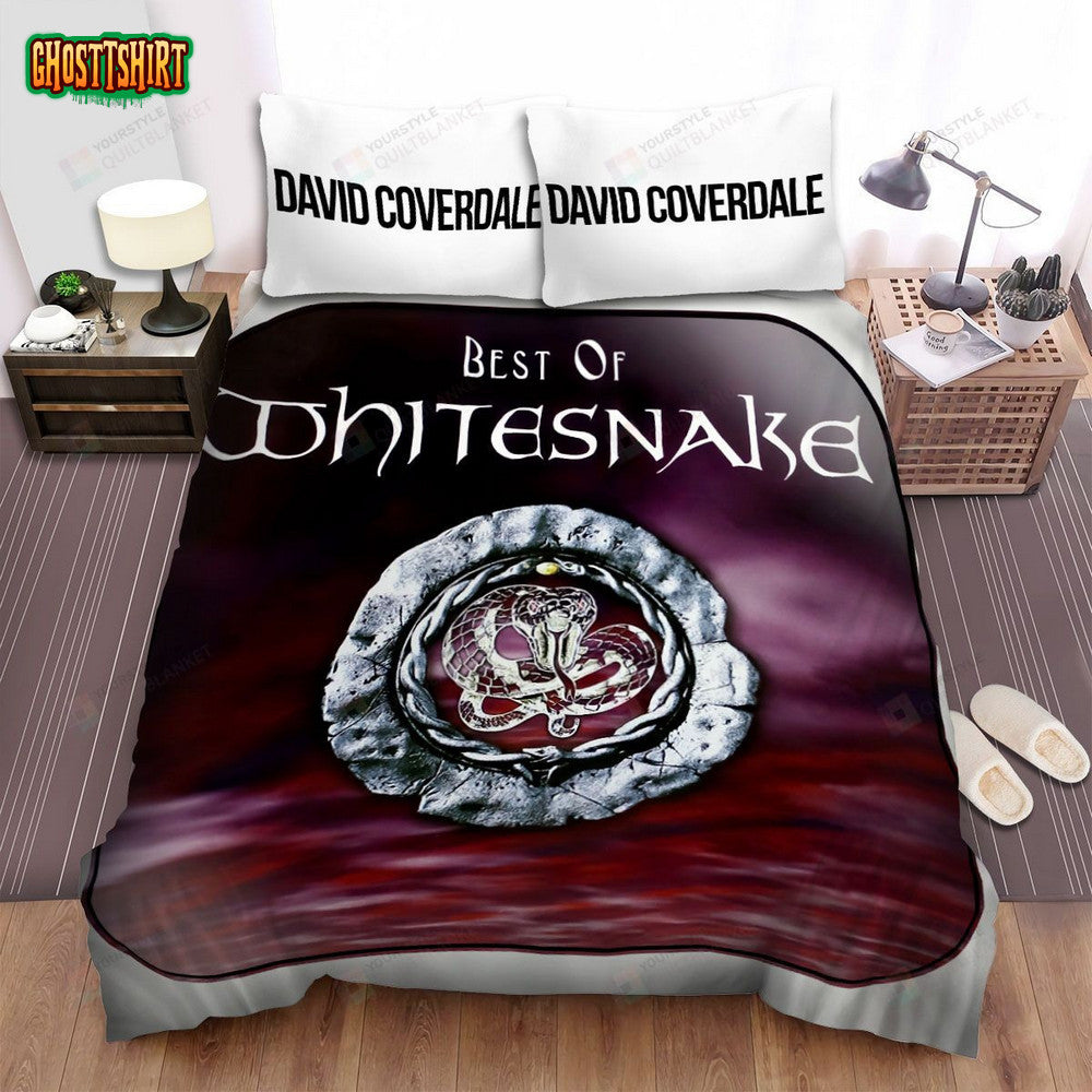David Coverdale Album Best Of Whitesnake Bed Sheets Spread Comforter Duvet Cover Bedding Set