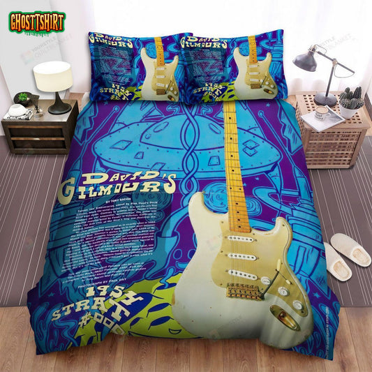 David Gilmour Vintage Poster Bed Sheets Spread Comforter Duvet Cover Bedding Set