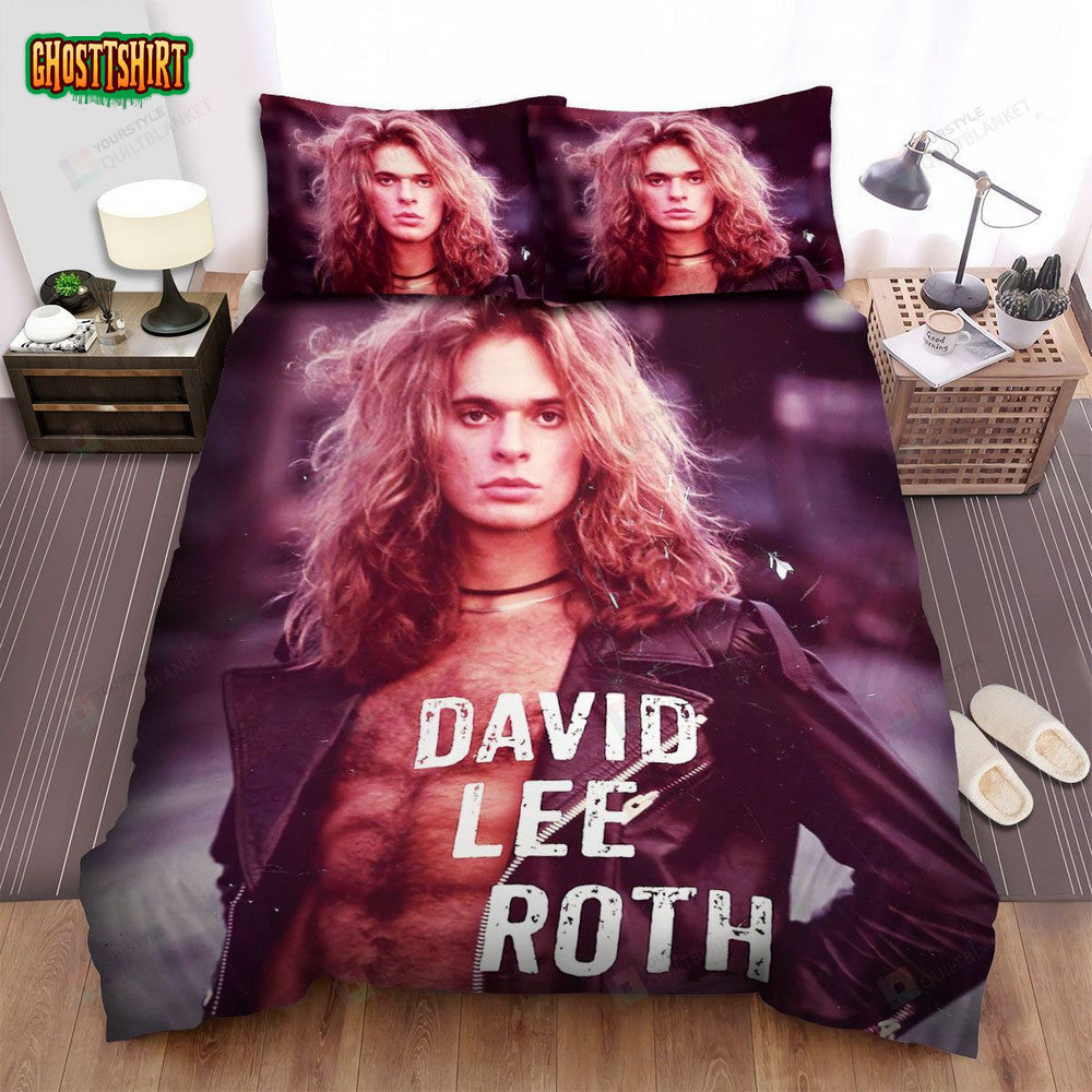 David Lee Roth Photo Poster Bed Sheets Spread Comforter Duvet Cover Bedding Set