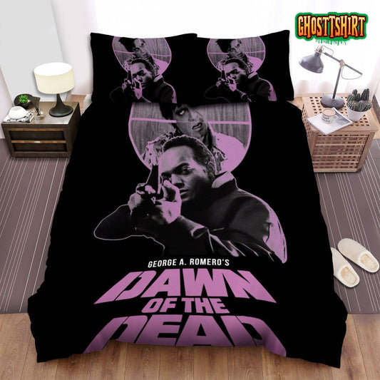Dawn Of The Dead Movie Poster 2 Bed Sheets Duvet Cover Bedding Set