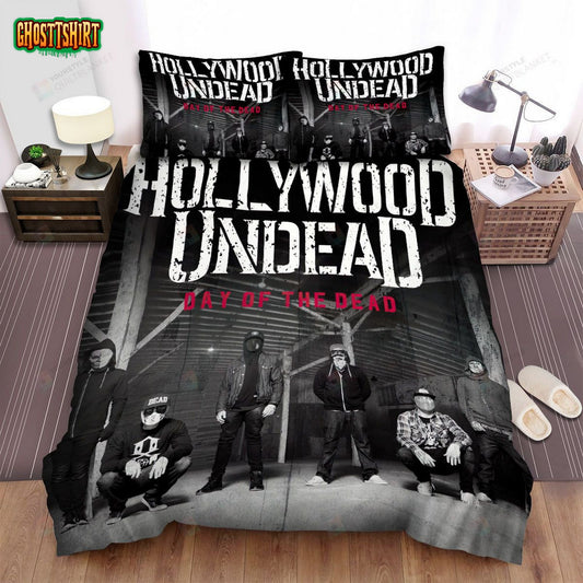 Day Of The Dead Hollywood Undead Band Bed Sheets Spread Comforter Duvet Cover Bedding Set