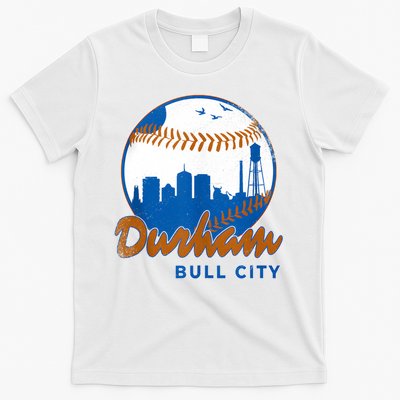 Durham Baseball Skyline Classic Bull City North Carolina T-Shirt