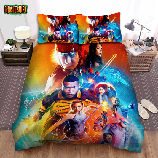 Dc’s Legends Of Tomorrow (2016) Movie Poster 2 Bed Sheets Duvet Cover Bedding Set