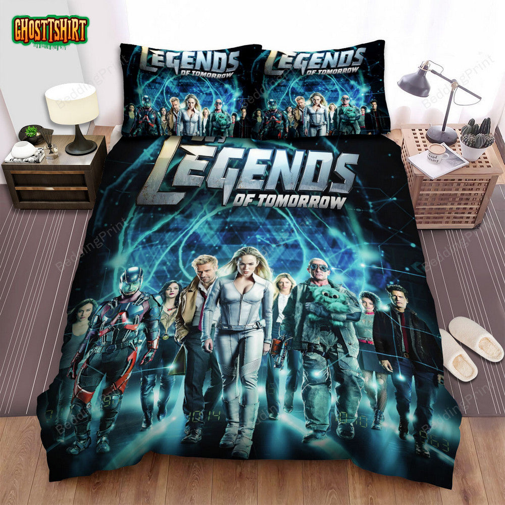 Dc's Legends Of Tomorrow (2016) Season 1-4 Poster Bed Sheets Duvet Cover Bedding Set