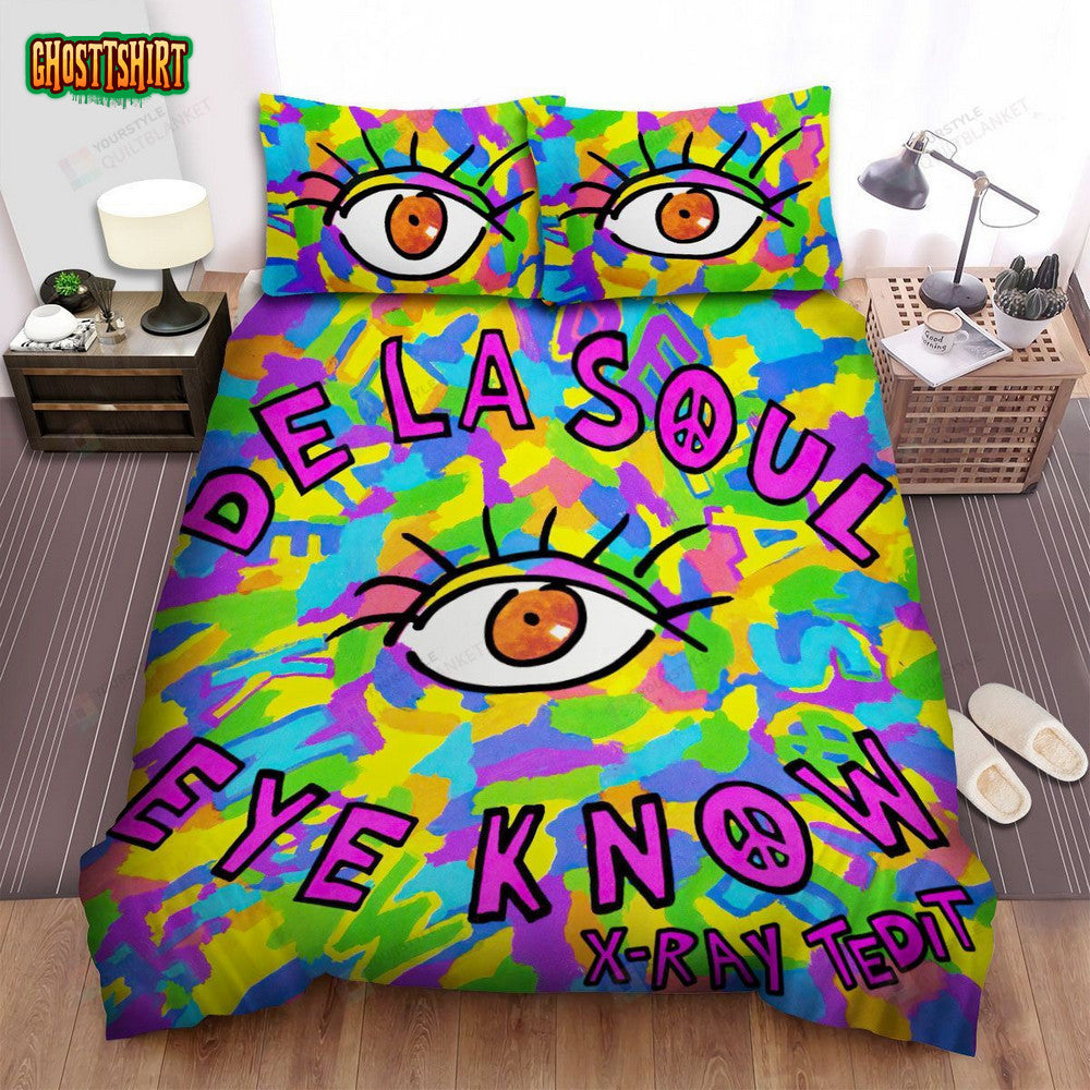De La Soul Band Eye Knew Bed Sheets Spread Comforter Duvet Cover Bedding Set