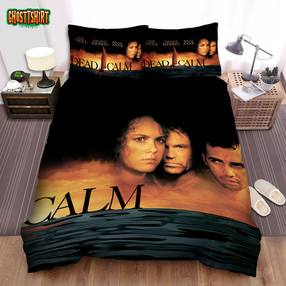 Dead Calm Three Main Actors Movie Poster Bed Sheets Spread Comforter Duvet Cover Bedding Set