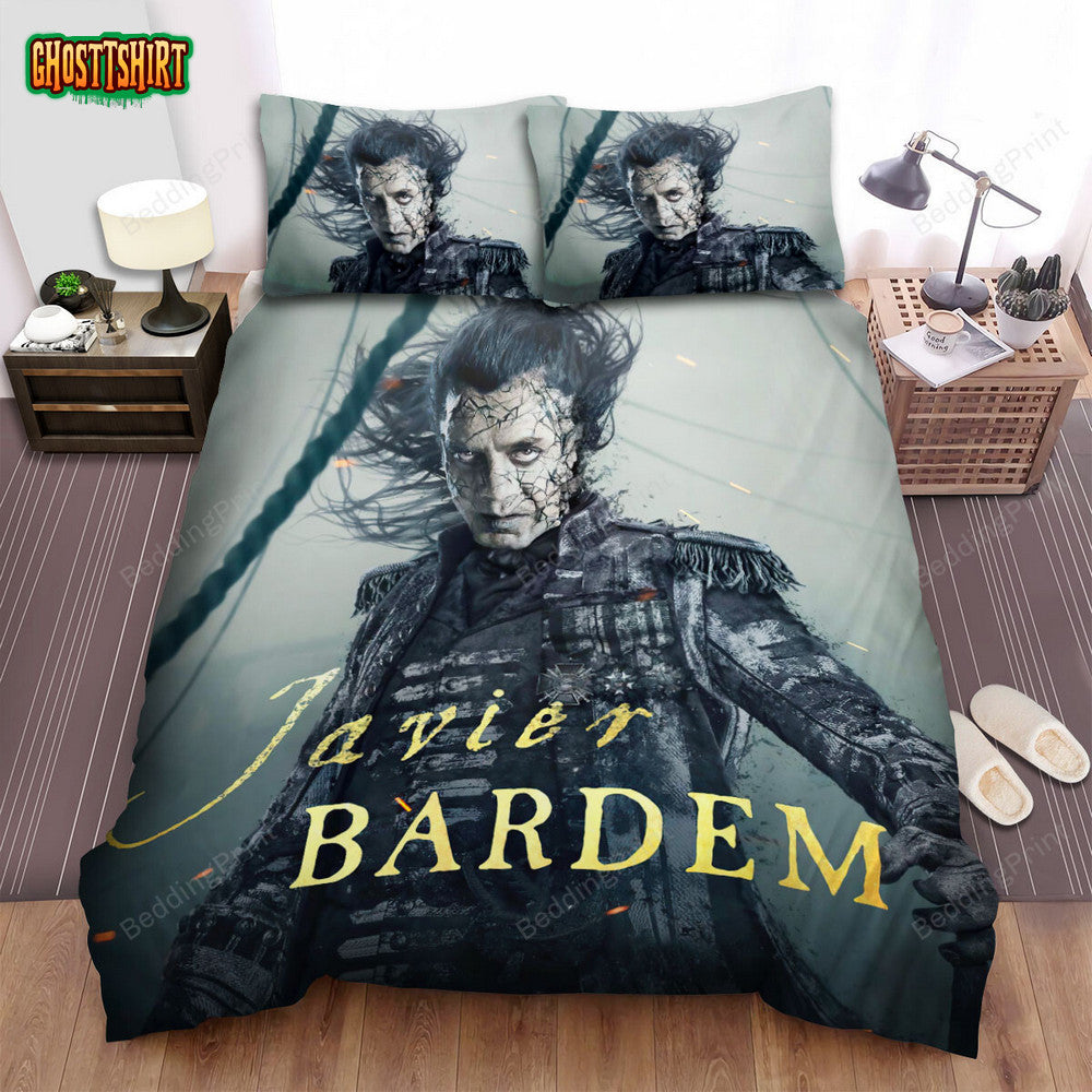 Dead Men Tell No Tales (2017) Javier Bardem Poster Bed Sheets Duvet Cover Bedding Set