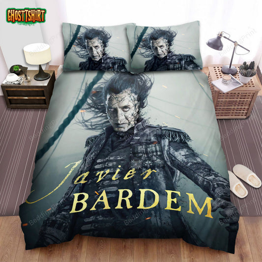 Dead Men Tell No Tales (2017) Javier Bardem Poster Bed Sheets Duvet Cover Bedding Set
