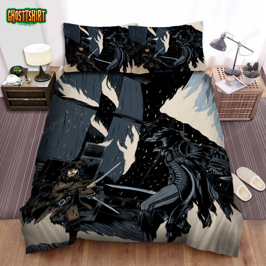 Dead Men Tell No Tales (2017) Movie Illustration 2 Bed Sheets Duvet Cover Bedding Set