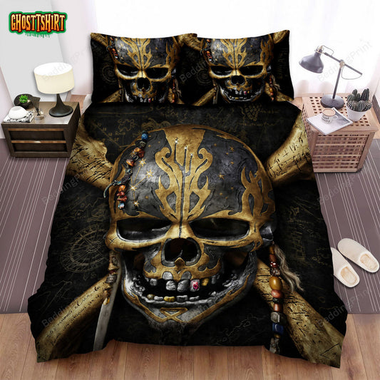Dead Men Tell No Tales (2017) Movie Poster 2 Bed Sheets Duvet Cover Bedding Set