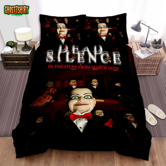 Dead Silence Poster 3 Bed Sheets Spread Comforter Duvet Cover Bedding Set