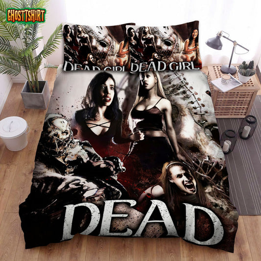 Deadgirl All Girl Actors Fearing With Monster Movie Poster Bed Sheets Duvet Cover Bedding Set
