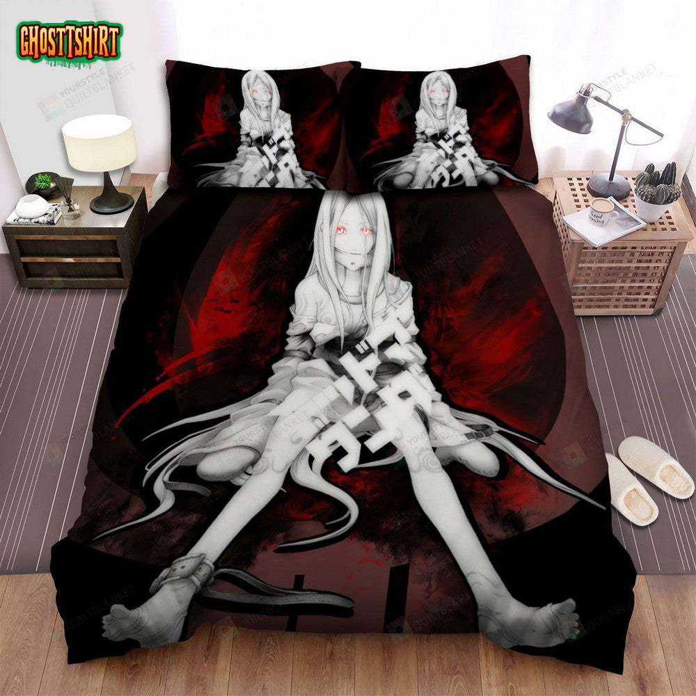 Deadman Wonderland Shiro Anime Bed Sheets Spread Comforter Duvet Cover Bedding Set