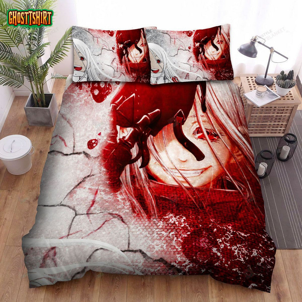 Deadman Wonderland Shiro Anime Manga Bed Sheets Spread Comforter Duvet Cover Bedding Set