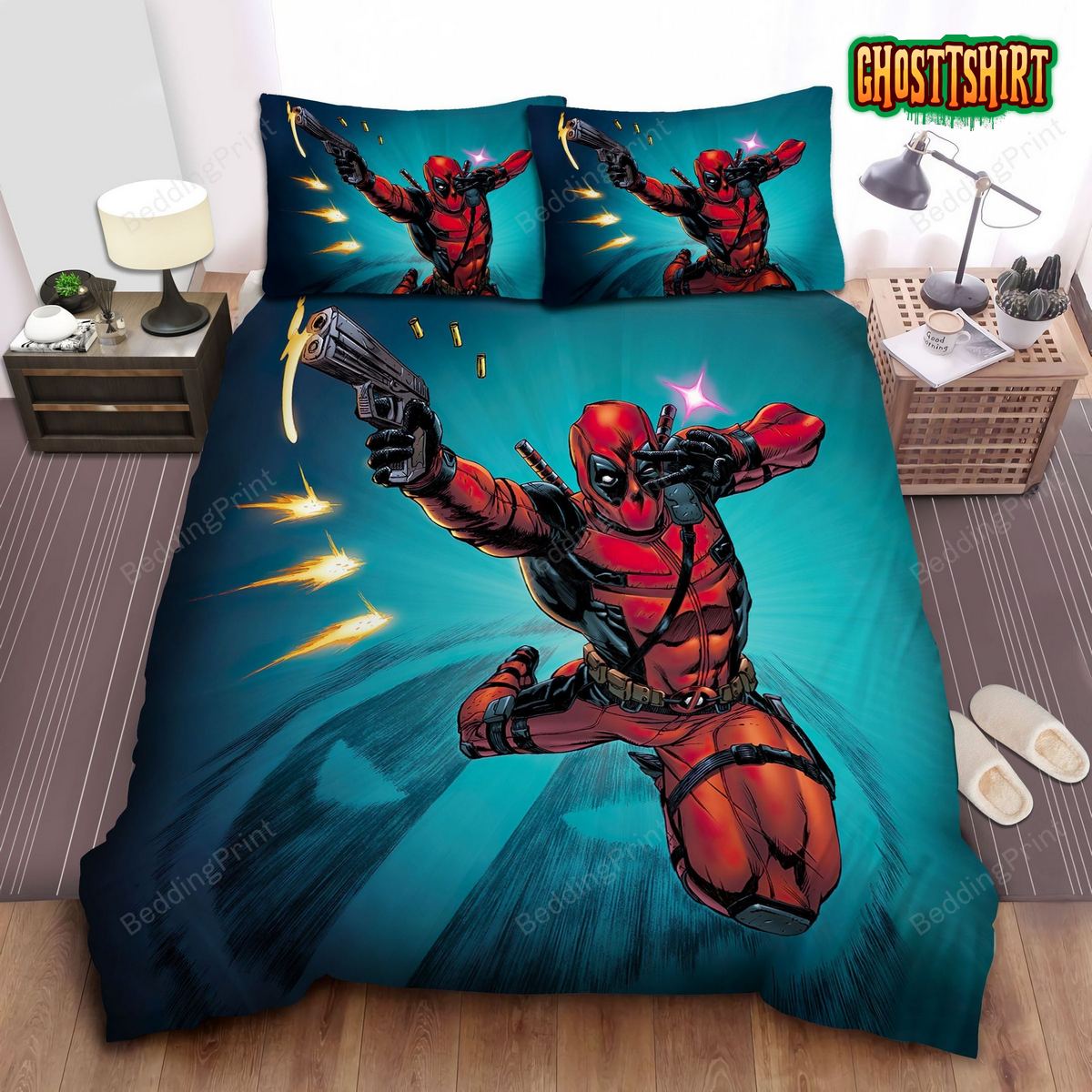 Deadpool New Boss Bed Sheets Duvet Cover Bedding Set