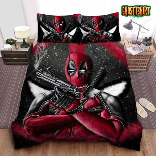 Deadpool Swords Bed Sheets Duvet Cover Bedding Set