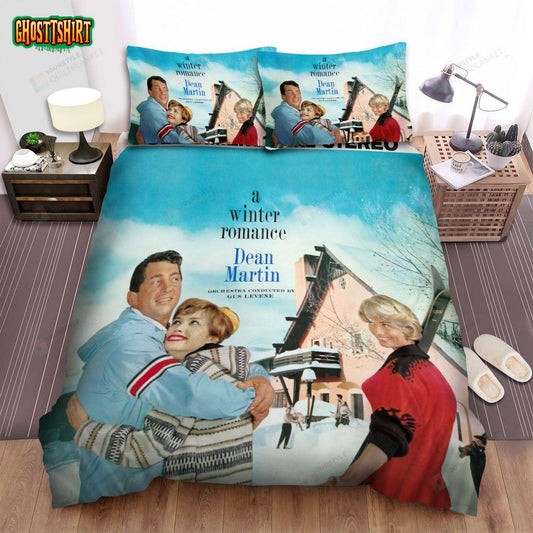 Dean Martin A Winter Romance Album Cover Bed Sheets Spread Comforter Duvet Cover Bedding Set