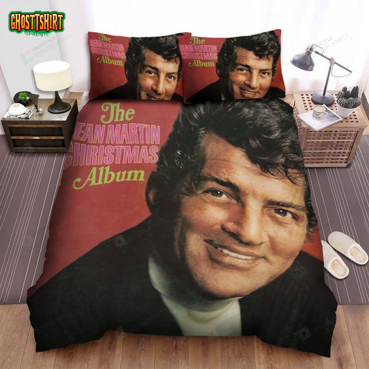 Dean Martin Christmas Album Cover Bed Sheets Spread Comforter Duvet Cover Bedding Set