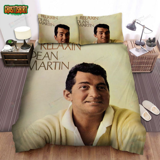 Dean Martin Relaxing Album Cover Bed Sheets Spread Comforter Duvet Cover Bedding Set