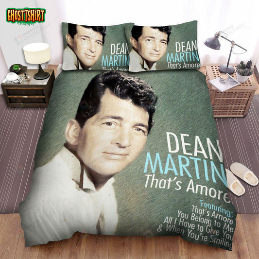 Dean Martin That's Amore Album Cover Bed Sheets Spread Comforter Duvet Cover Bedding Set