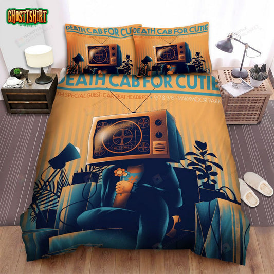 Death Cab For Cutie Tv Head Bed Sheets Spread Comforter Duvet Cover Bedding Set