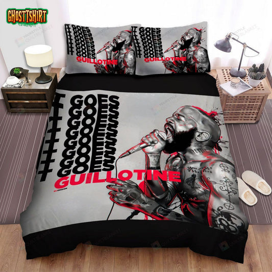 Death Grips Music Band Guillotine Fanart Bed Sheets Spread Comforter Duvet Cover Bedding Set