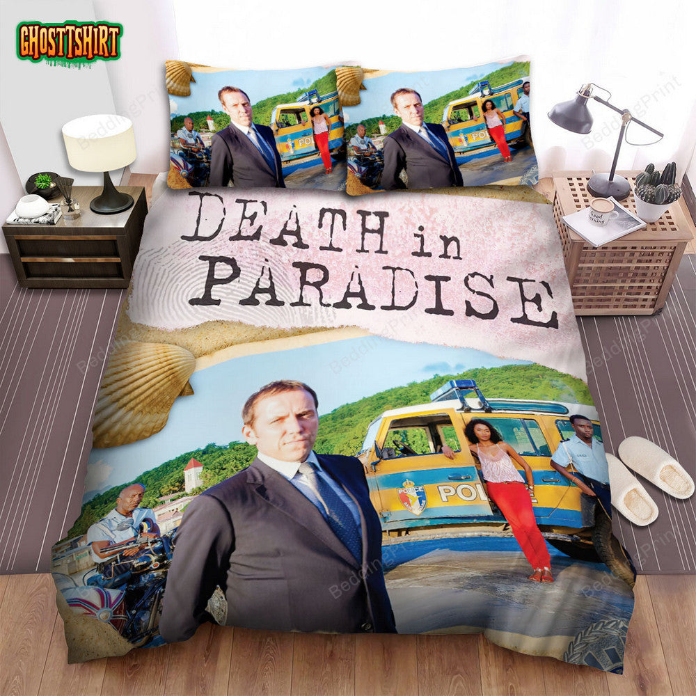 Death In Paradise Richard Poole Poster Bed Sheets Duvet Cover Bedding Set