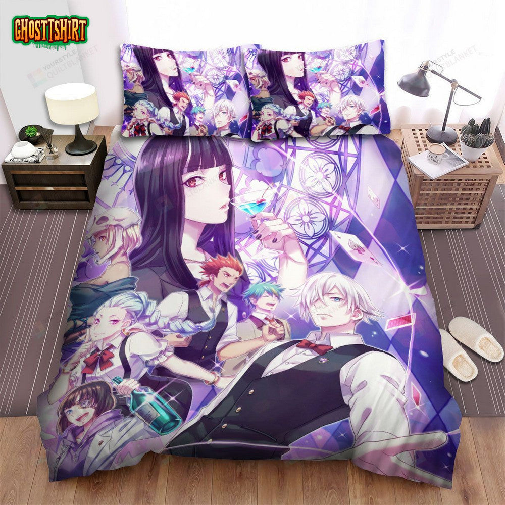 Death Parade Characters Art Bed Sheets Spread Comforter Duvet Cover Bedding Set