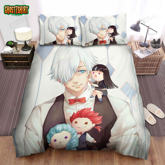 Death Parade Decim With Characters Dolls Bed Sheets Spread Comforter Duvet Cover Bedding Set