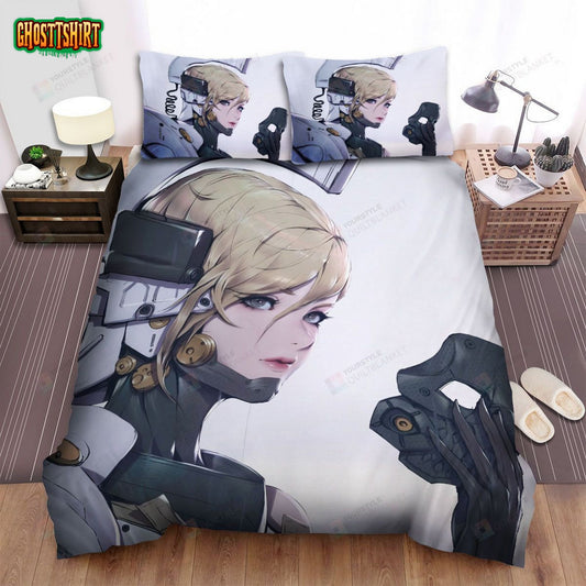 Death Stranding Amelie Anime Artwork Bed Sheets Spread Duvet Cover Bedding Set
