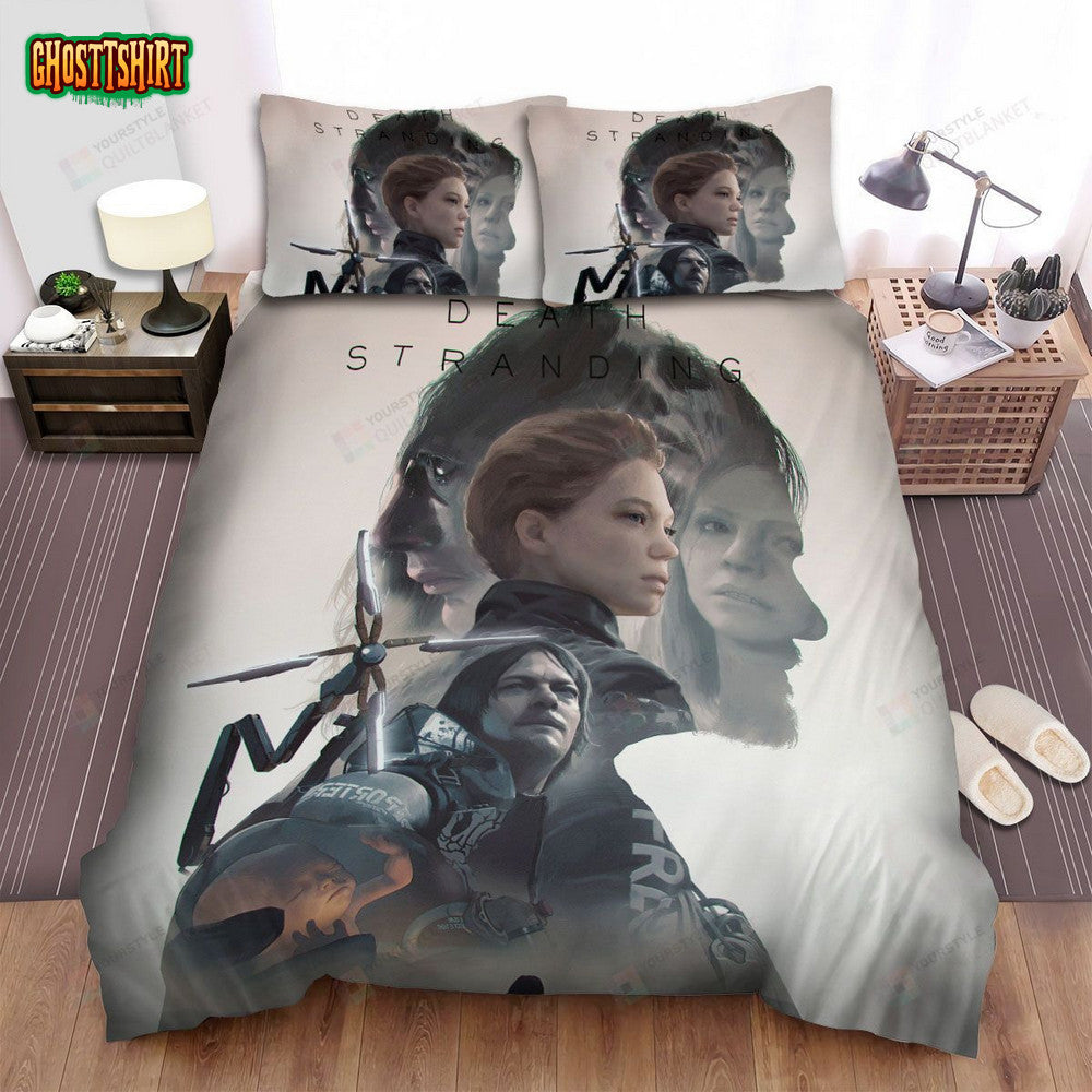 Death Stranding Character Double Explosure Poster Bed Sheets Spread Duvet Cover Bedding Set