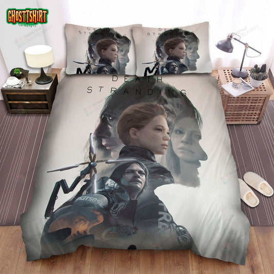 Death Stranding Character Double Explosure Poster Bed Sheets Spread Duvet Cover Bedding Set