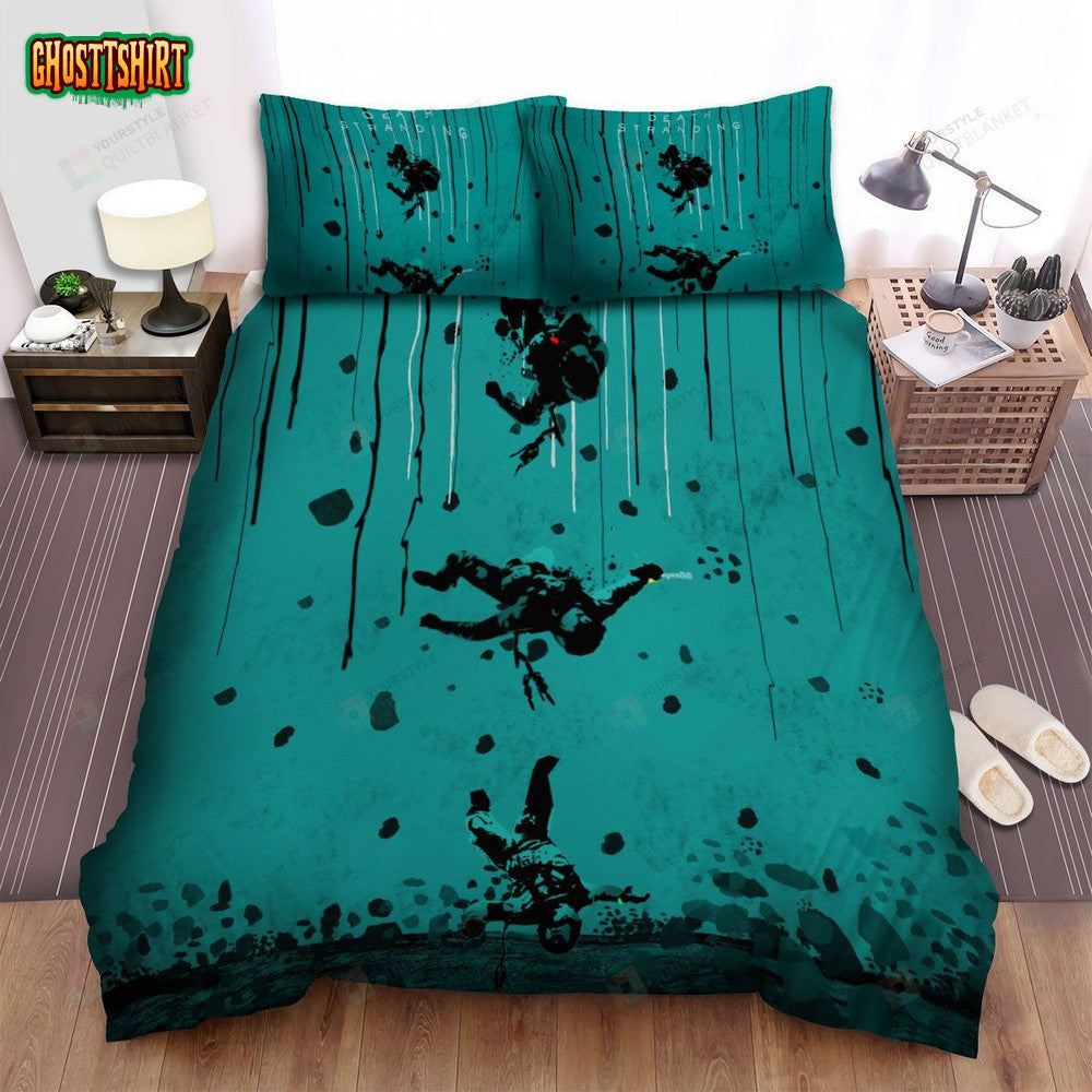 Death Stranding Watercolor Art Poster Bed Sheets Spread Duvet Cover Bedding Set