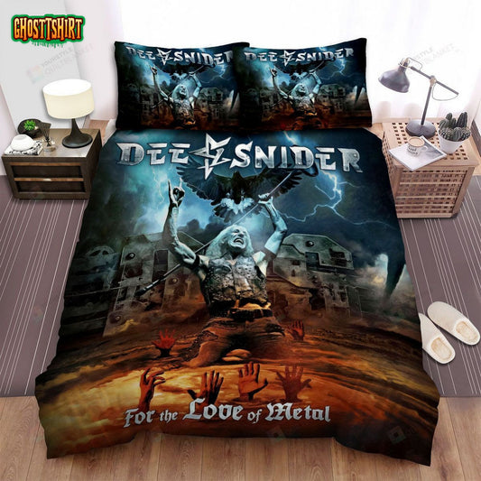 Dee Snider For The Love Of Metal Album Cover Bed Sheets Spread Comforter Duvet Cover Bedding Set