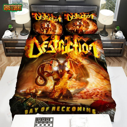 Destruction Day Of Reckoning Album Cover Bed Sheets Spread Comforter Duvet Cover Bedding Set