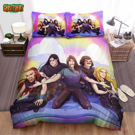 Dethklok Band Rainbow Bed Sheets Duvet Cover Bedding Set