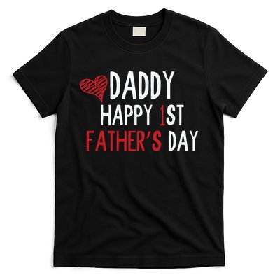 Daddy Happy 1st Fathers Day T-Shirt