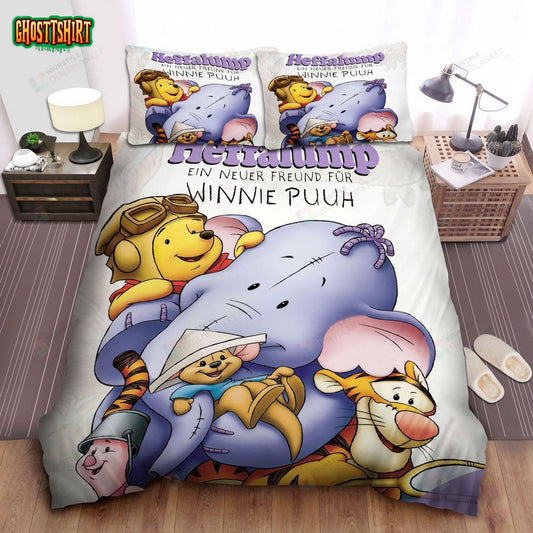 Disney Winnie The Pooh Friends & Heffalump Bed Sheets Spread Comforter Duvet Cover Bedding Set