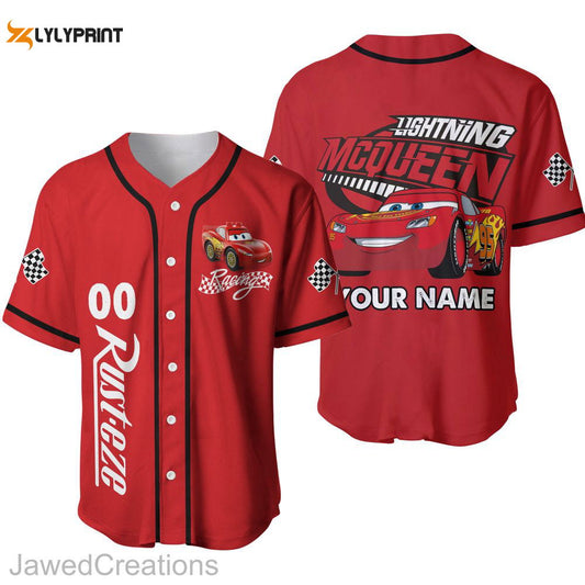 Disneyland Cars Movie shirt, Lightning McQueen Cars Baseball Jersey - lylyprint.com