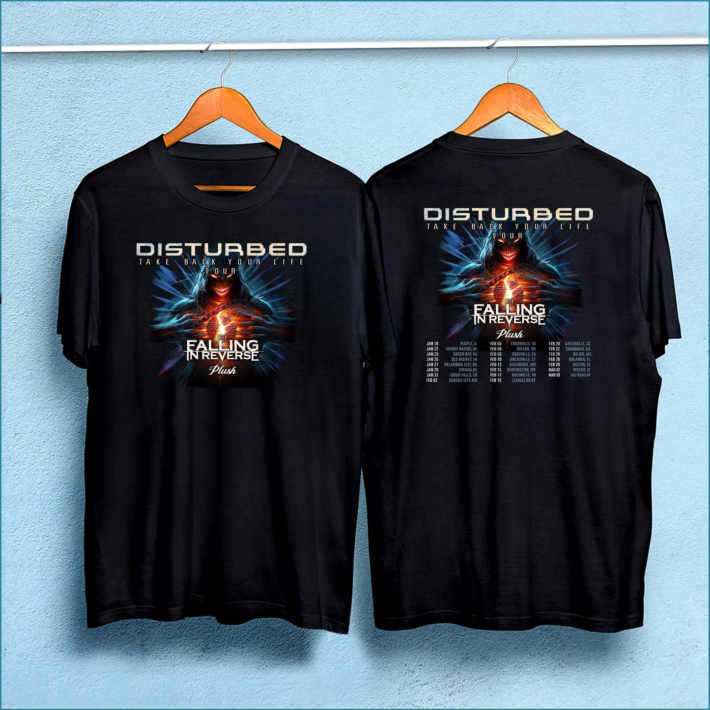 Disturbed 2024 Tour Shirt